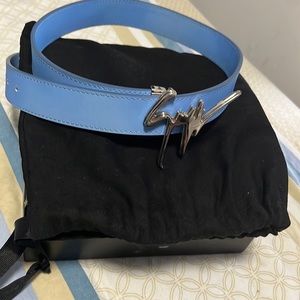 Giuseppe zanotti belt light blue